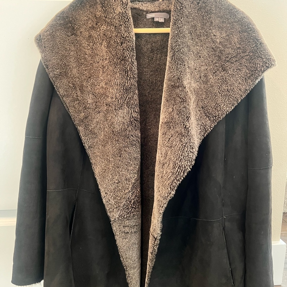 Vince Shearling Coat Jacket